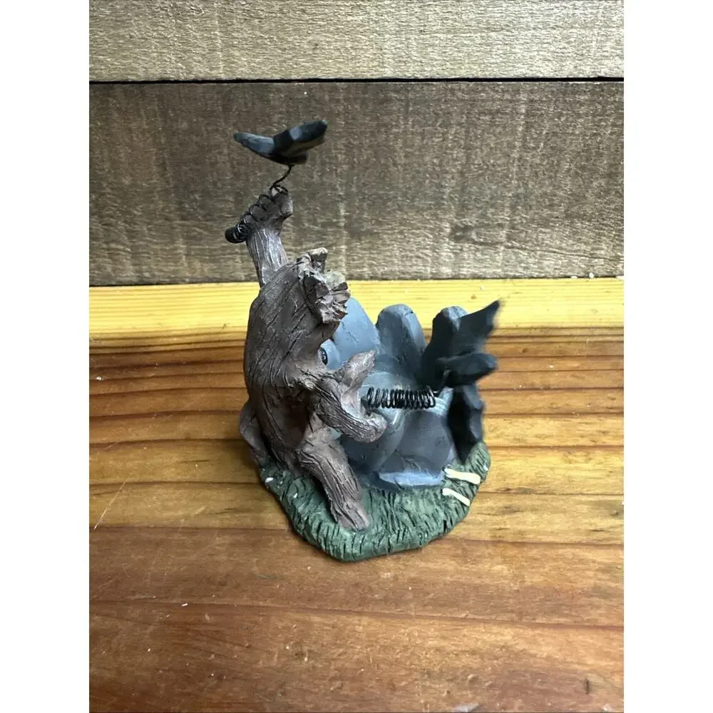 Crazy Mountain Halloween Haunted Tree and Gravestones Tealight Holder In Box